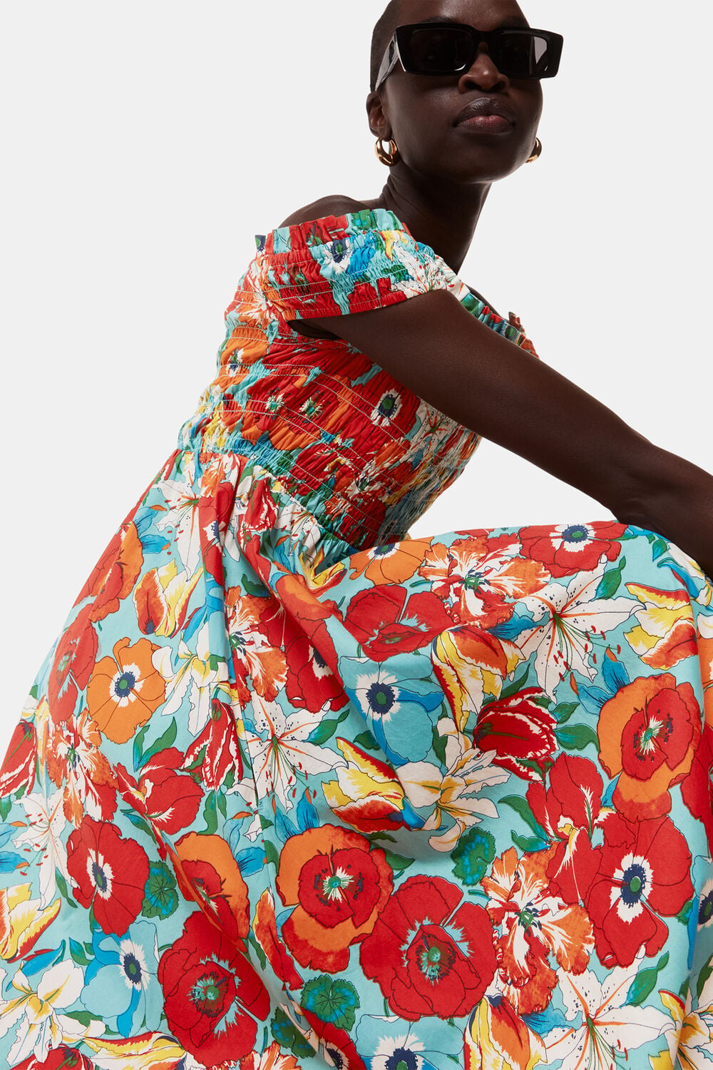 Blossom Tulips Bardot Dress