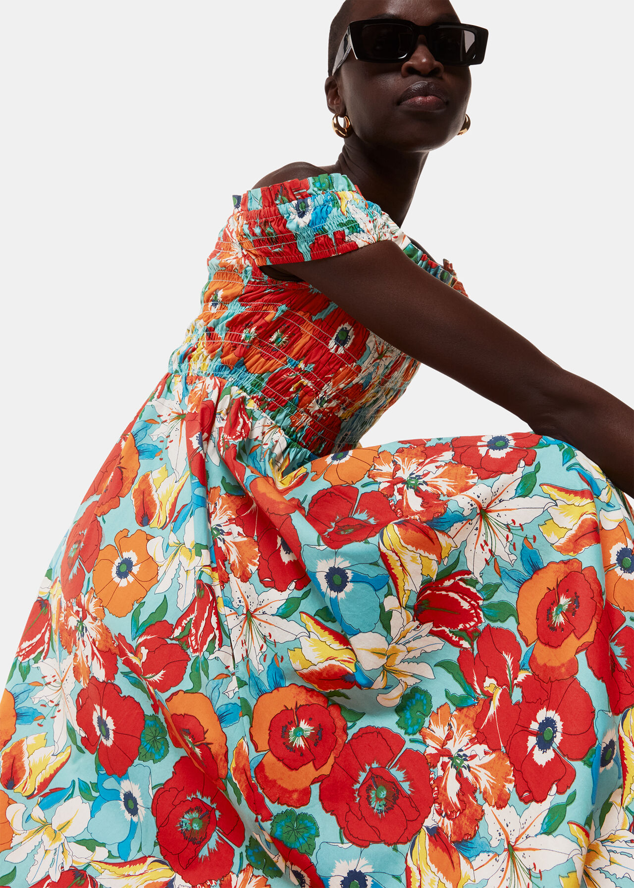 Blossom Tulips Bardot Dress