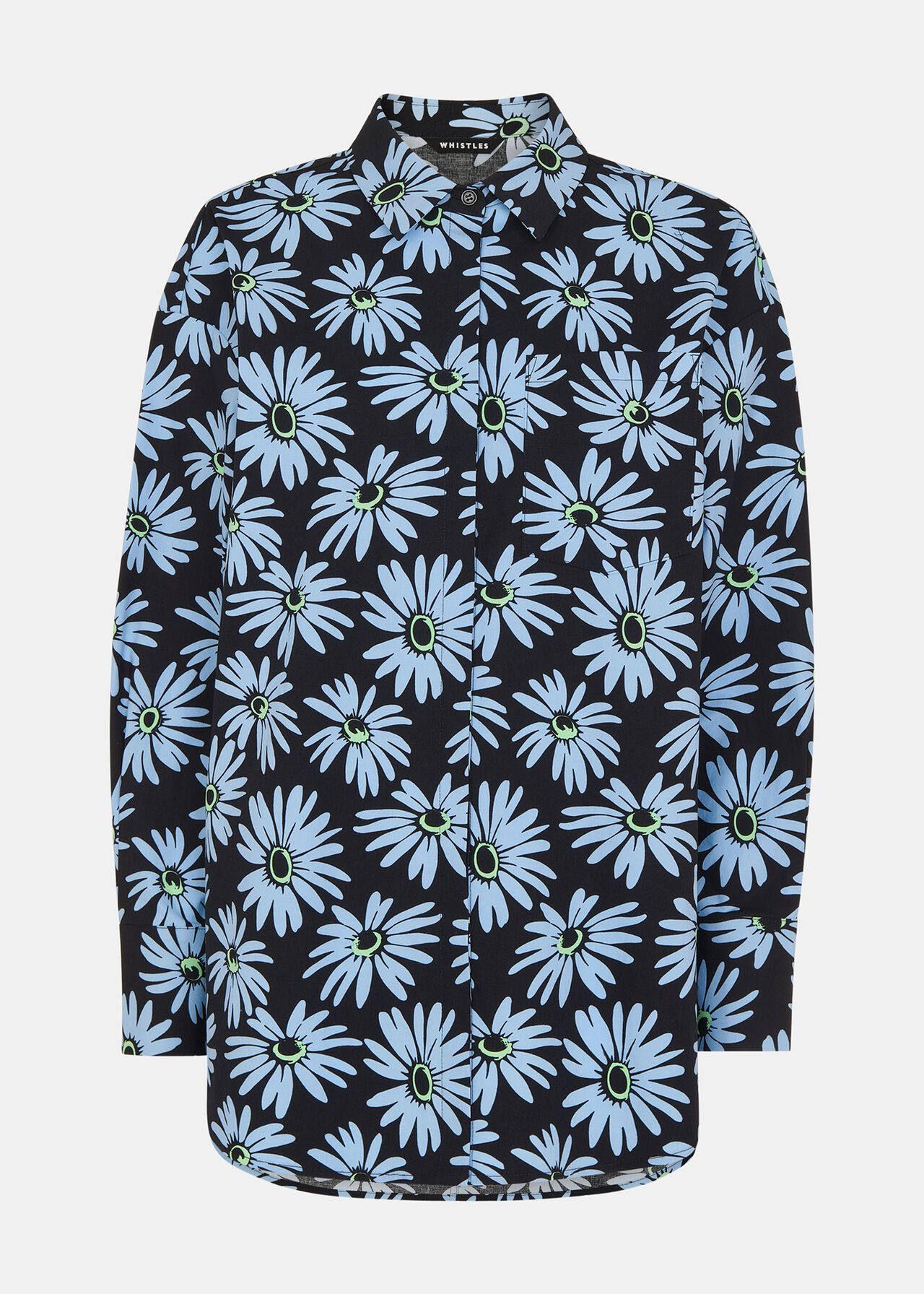 Daisy Print Oversized Shirt