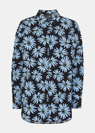 Daisy Print Oversized Shirt