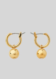 Mini Hoop Sphere Earring Gold