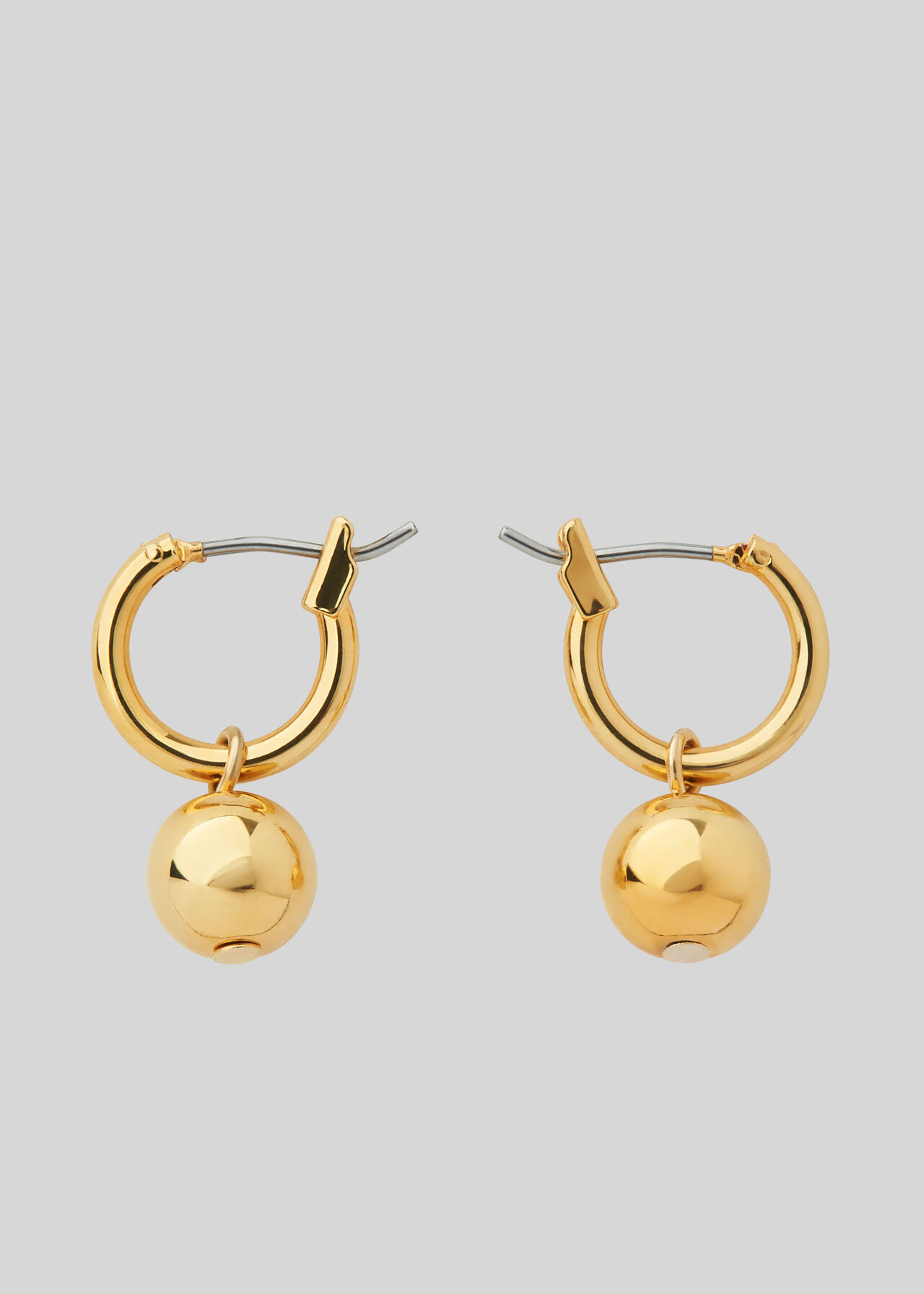 Mini Hoop Sphere Earring Gold