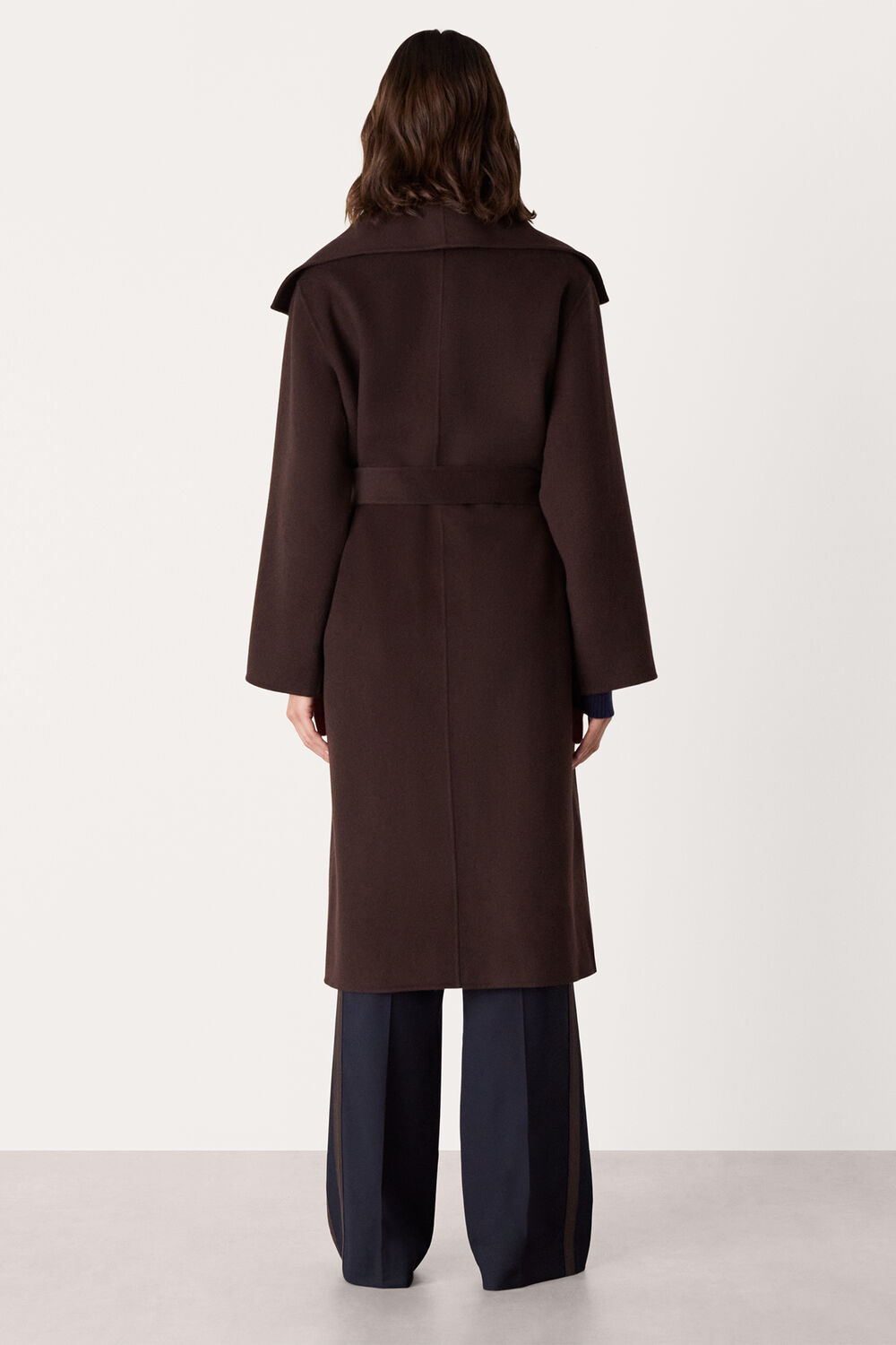 Chocolate Cosima Double Face Coat