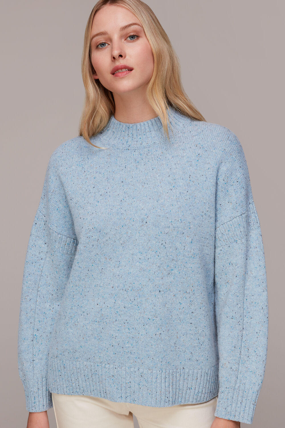 Flecked Funnel Neck Jumper