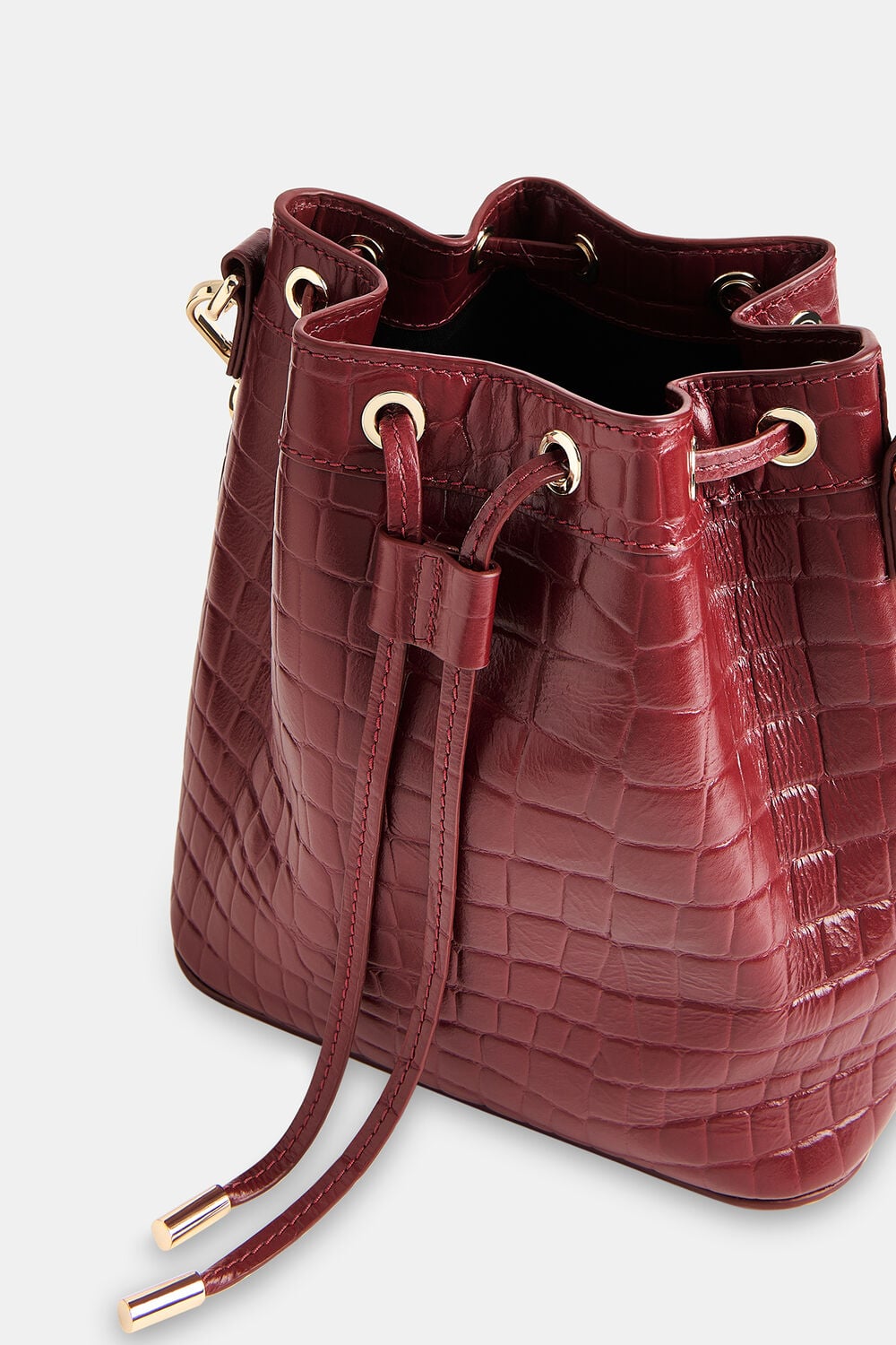 Giulia Croc Bucket Bag
