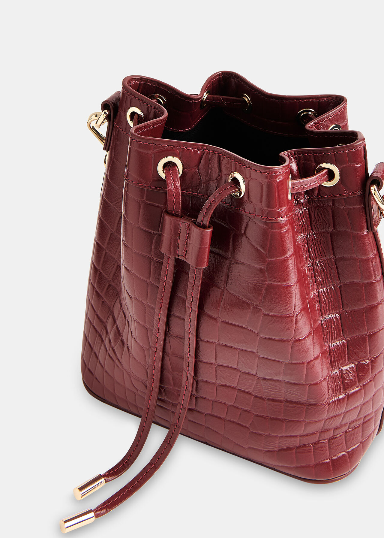 Giulia Croc Bucket Bag