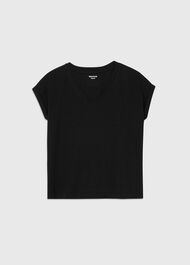 Willa V-Neck Cap Sleeve Tee