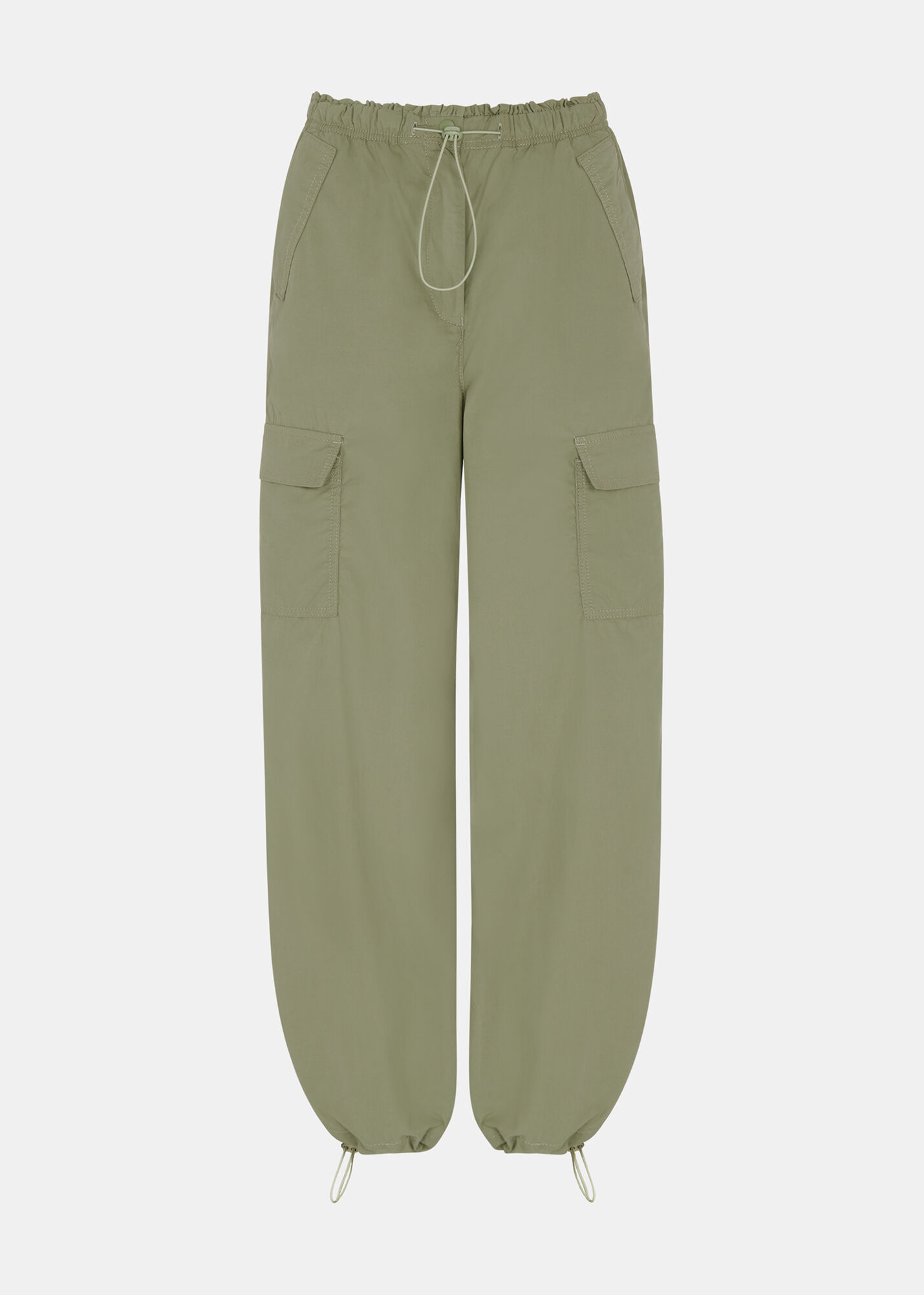 Sage Green Pippa Parachute Trouser | WHISTLES | Whistles US |
