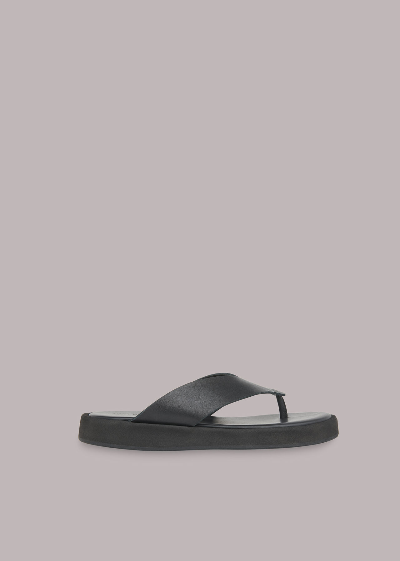 Soaked to udføre Black Shai Toe Post Sandal | WHISTLES 