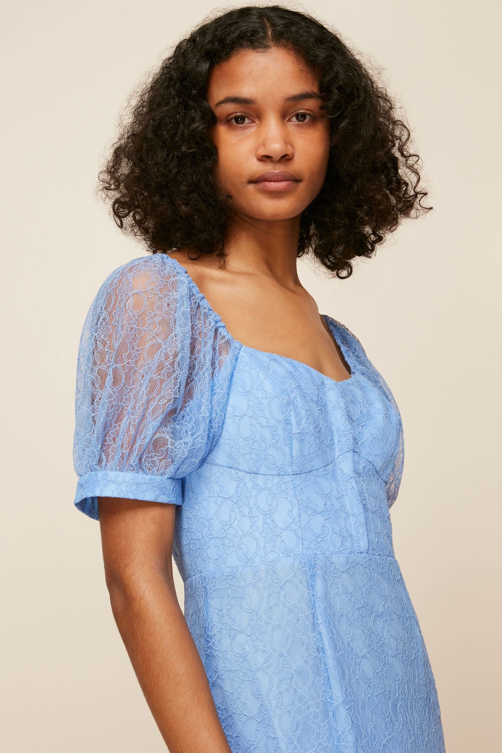 Blue Lace Corset Dress
