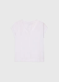 Willa V-Neck Cap Sleeve Tee