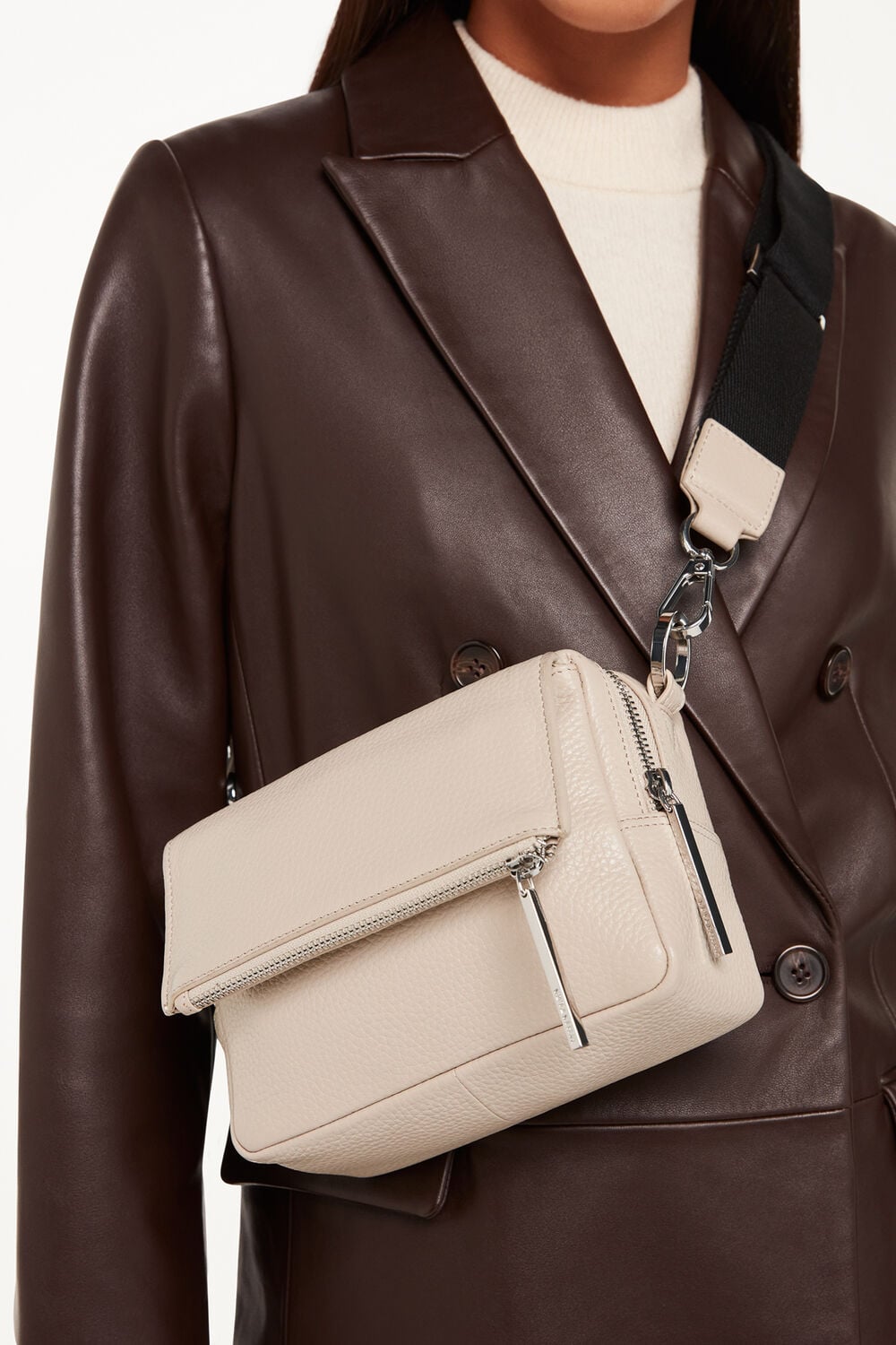 Taupe Bibi Crossbody Bag