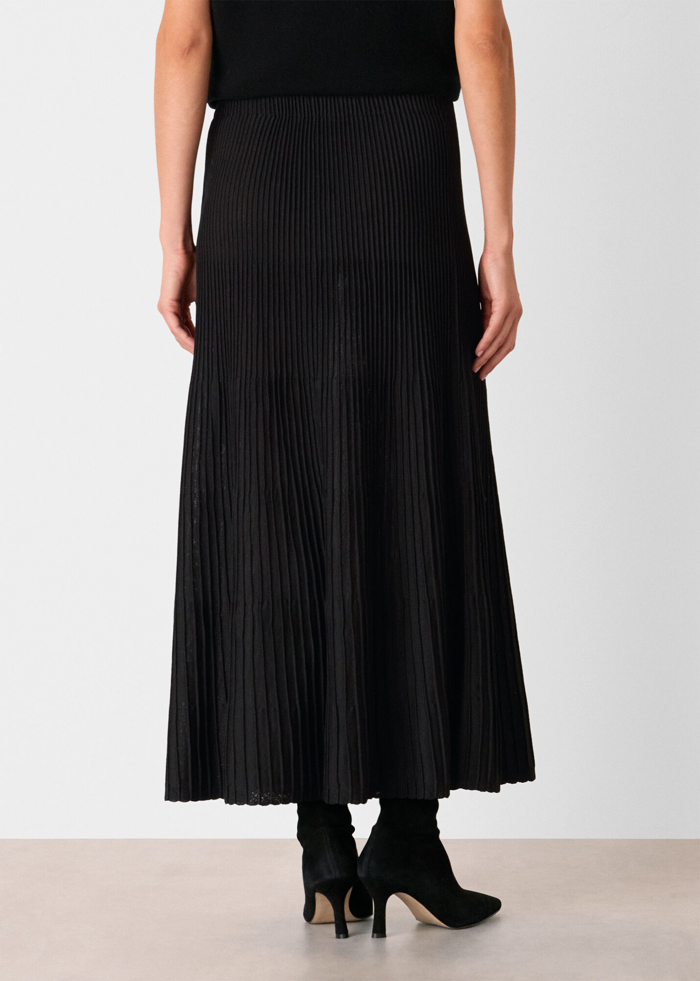 Knitted Pleated Skirt | Whistles US |