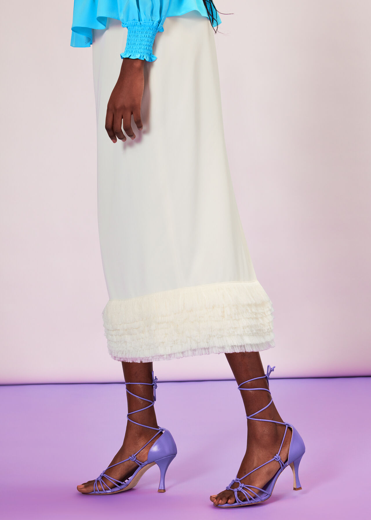 Fringe Detail Skirt
