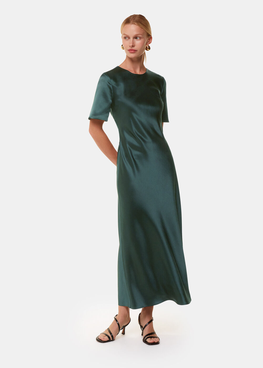 Avery Satin Twist Dress