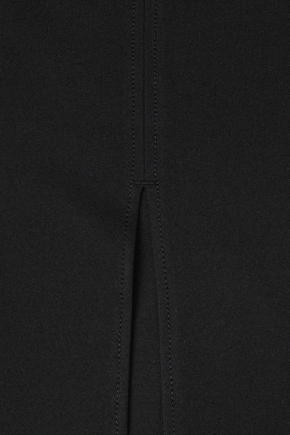 Black Ponte Straight Skirt