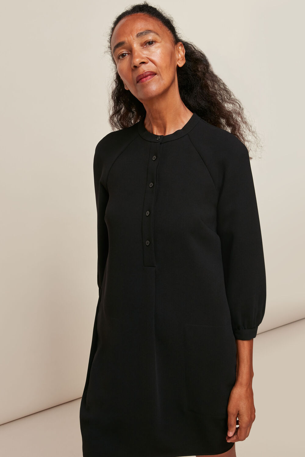 Crepe Button Through Dress