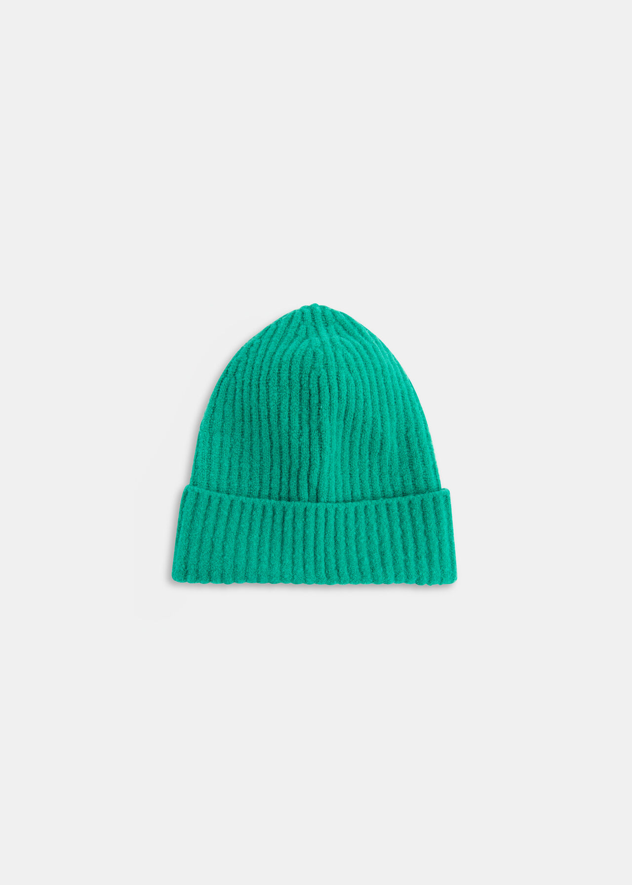 WHISTLES | Wool Rib Green Mix Beanie |