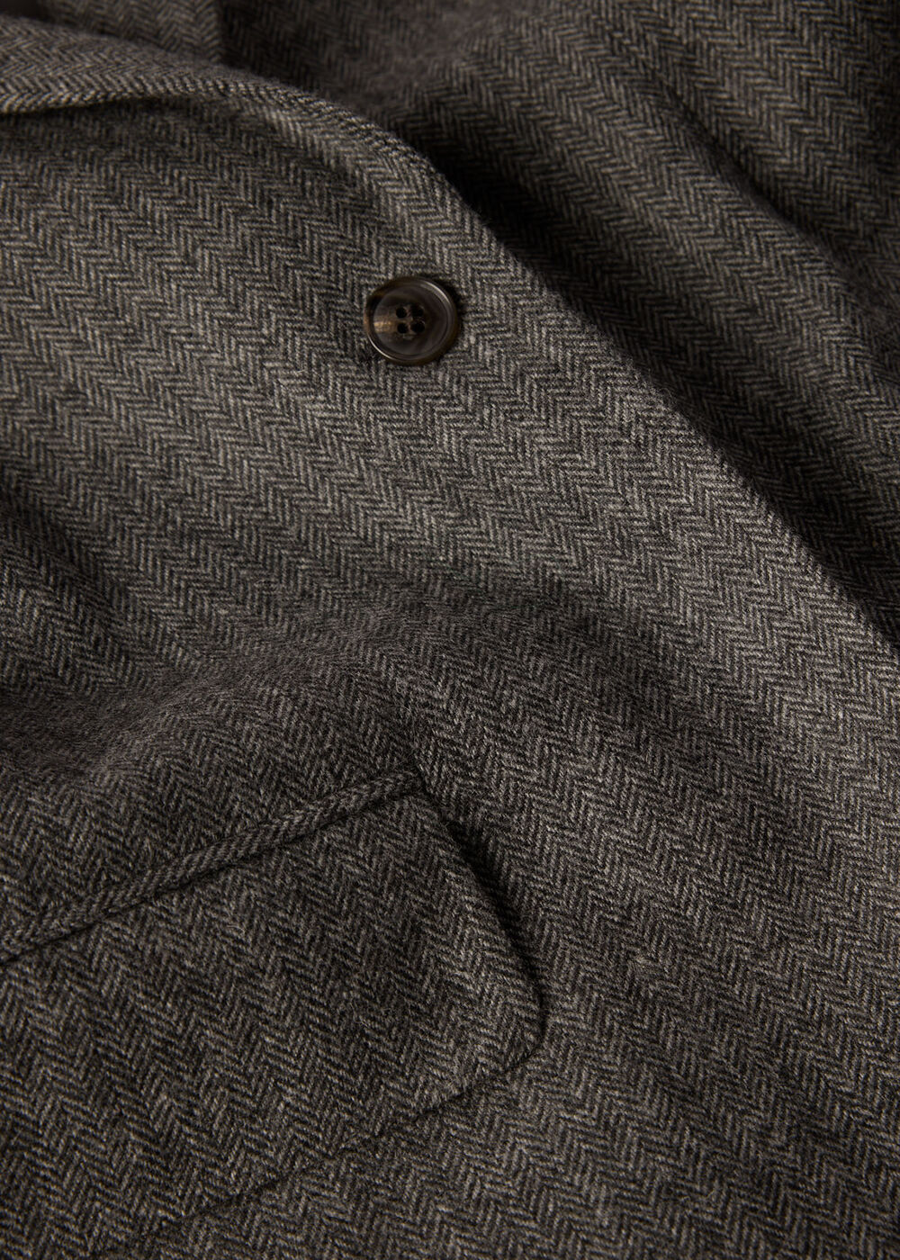 Petite Herringbone Wool Blend Blazer