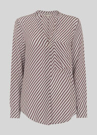 Contrast Stripe Shirt Multicolour