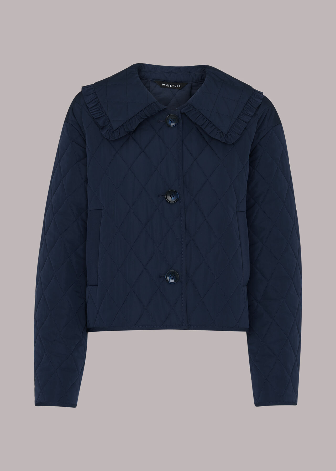 Collar Detail Quilted Jacket