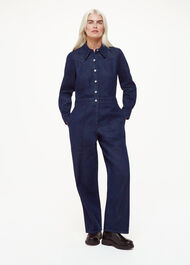 Petite Western Denim Jumpsuit