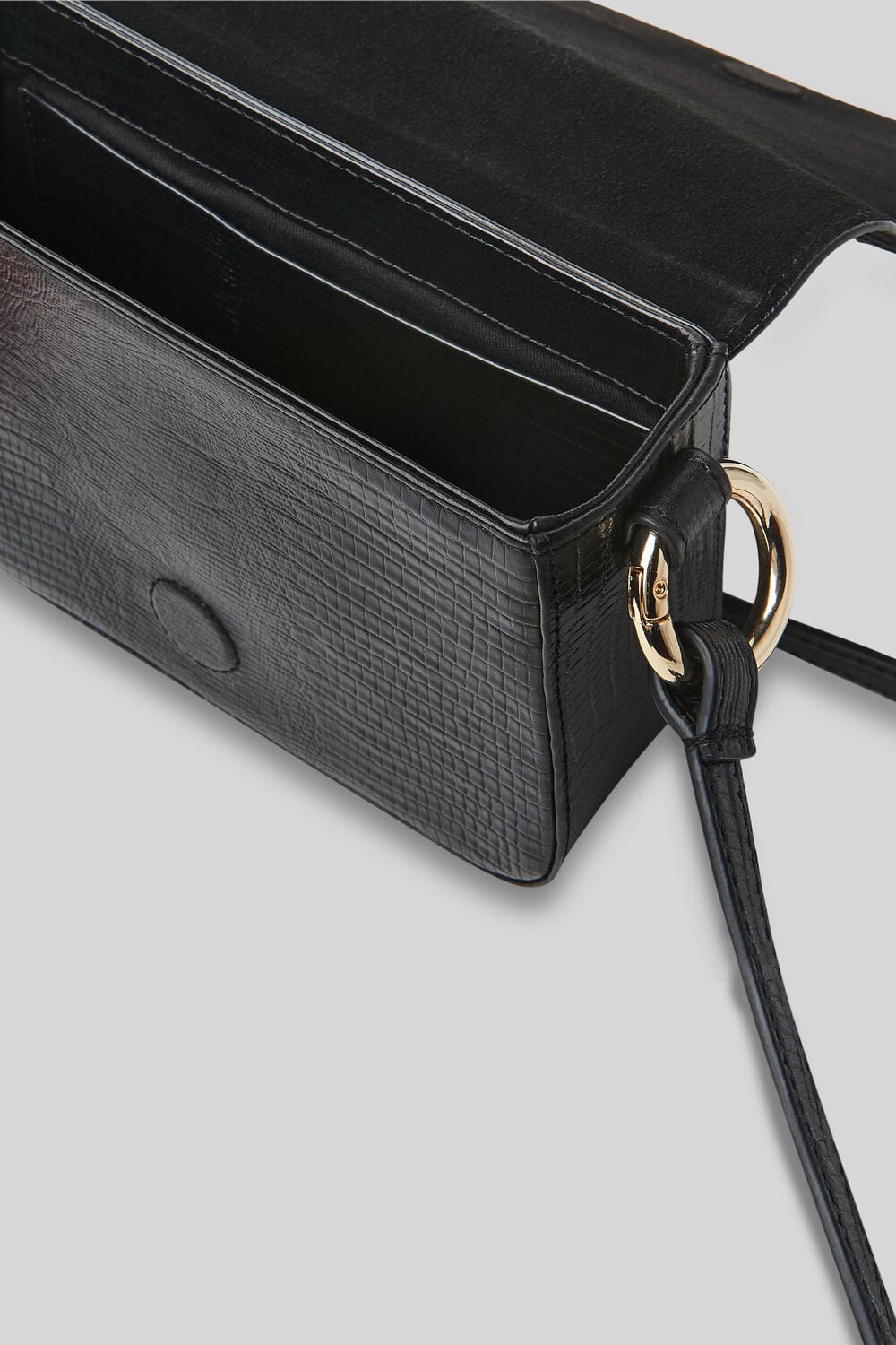 Odie Resin Chain Lizard Bag Black