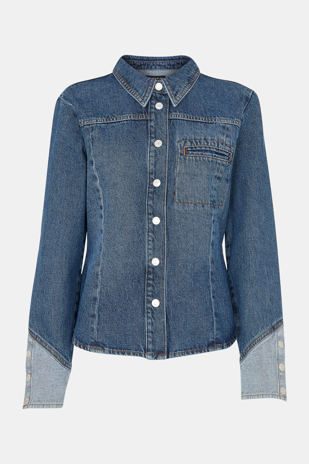 Patchwork Denim Shirt