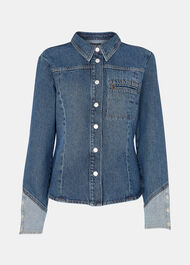 Patchwork Denim Shirt