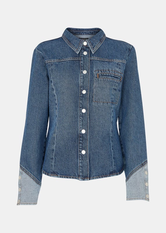Patchwork Denim Shirt