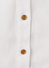 Linen Grandad Collar Shirt