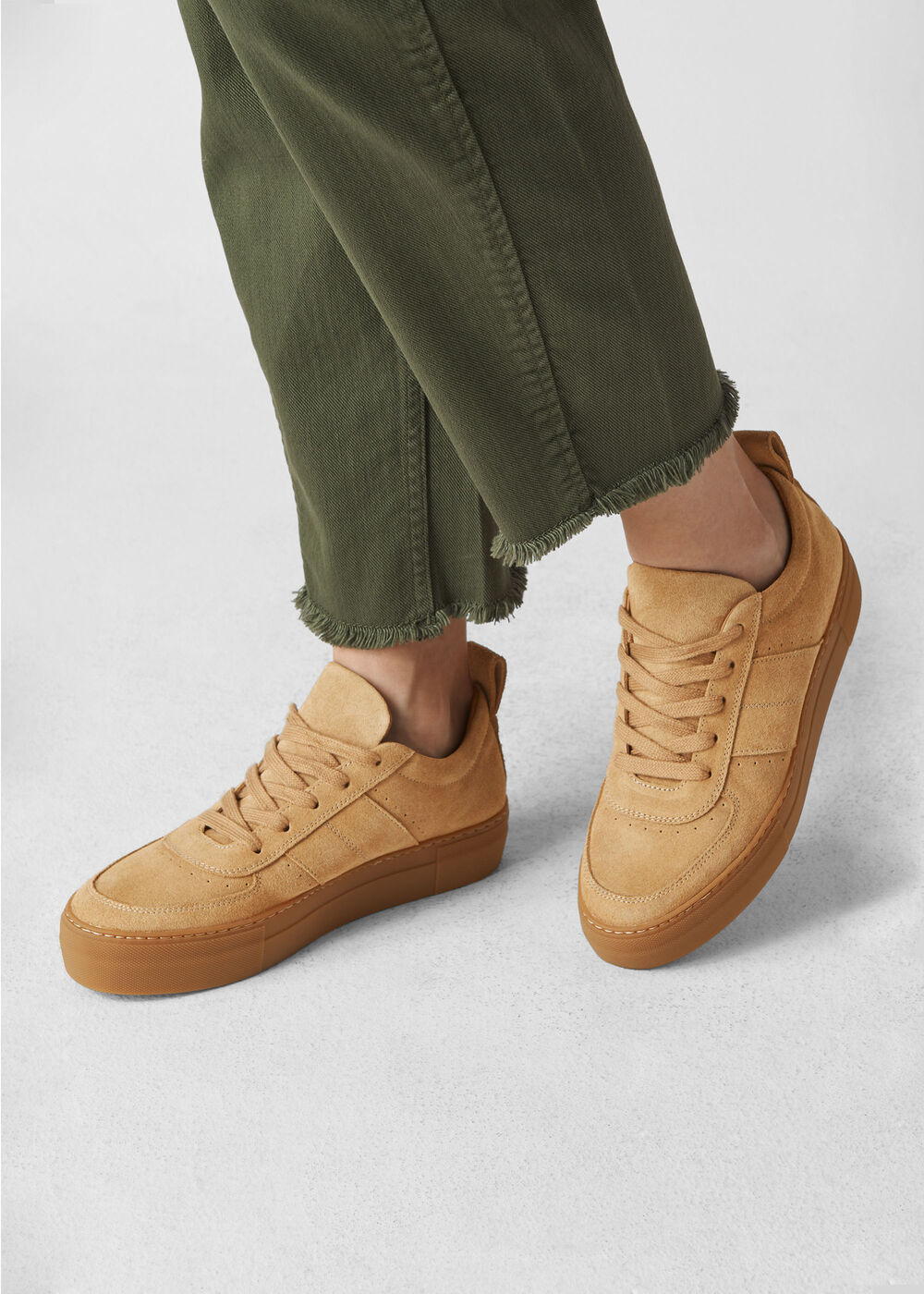 Anna Deep Sole Trainer Beige