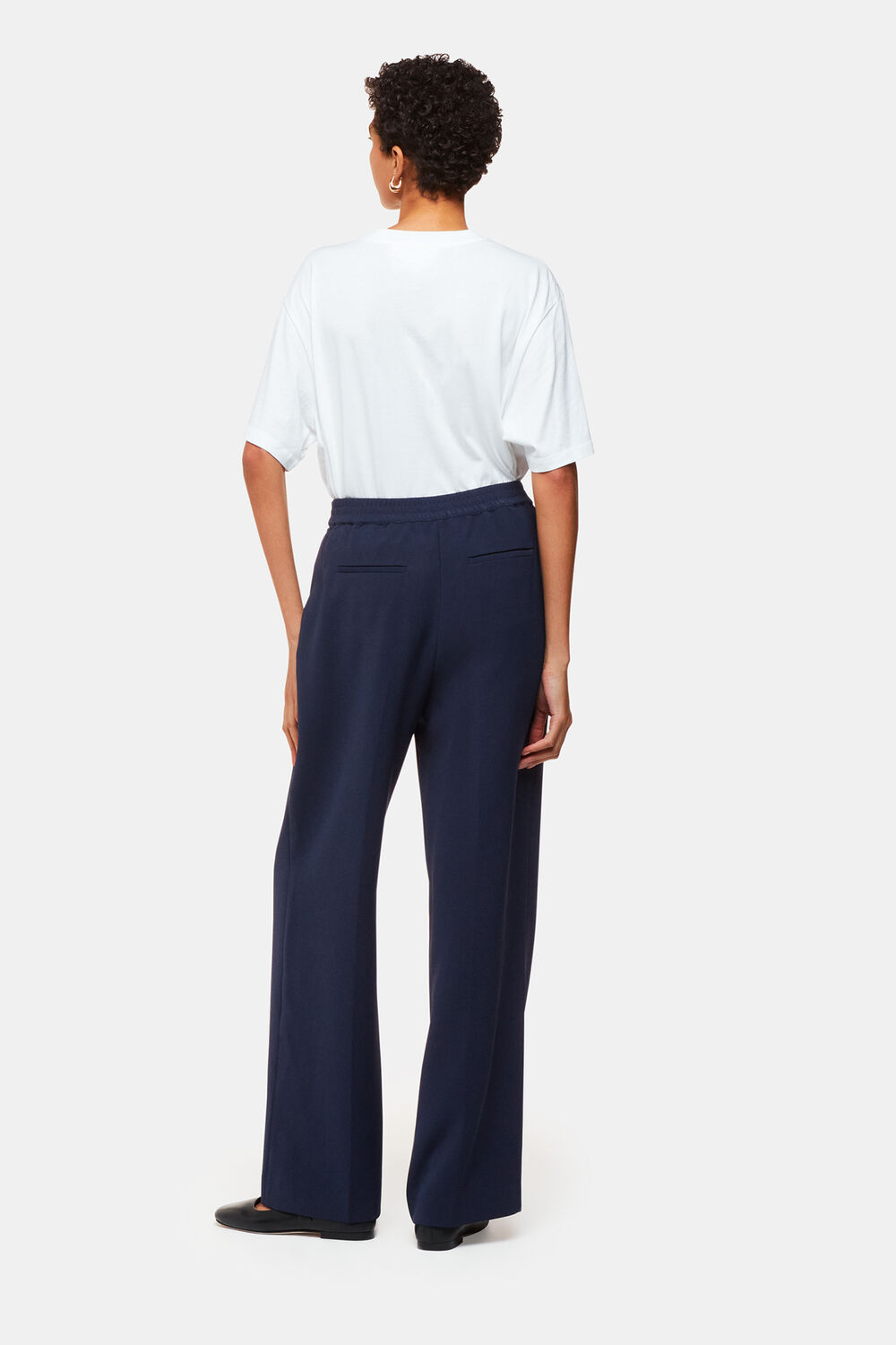 Navy Full Length Trouser