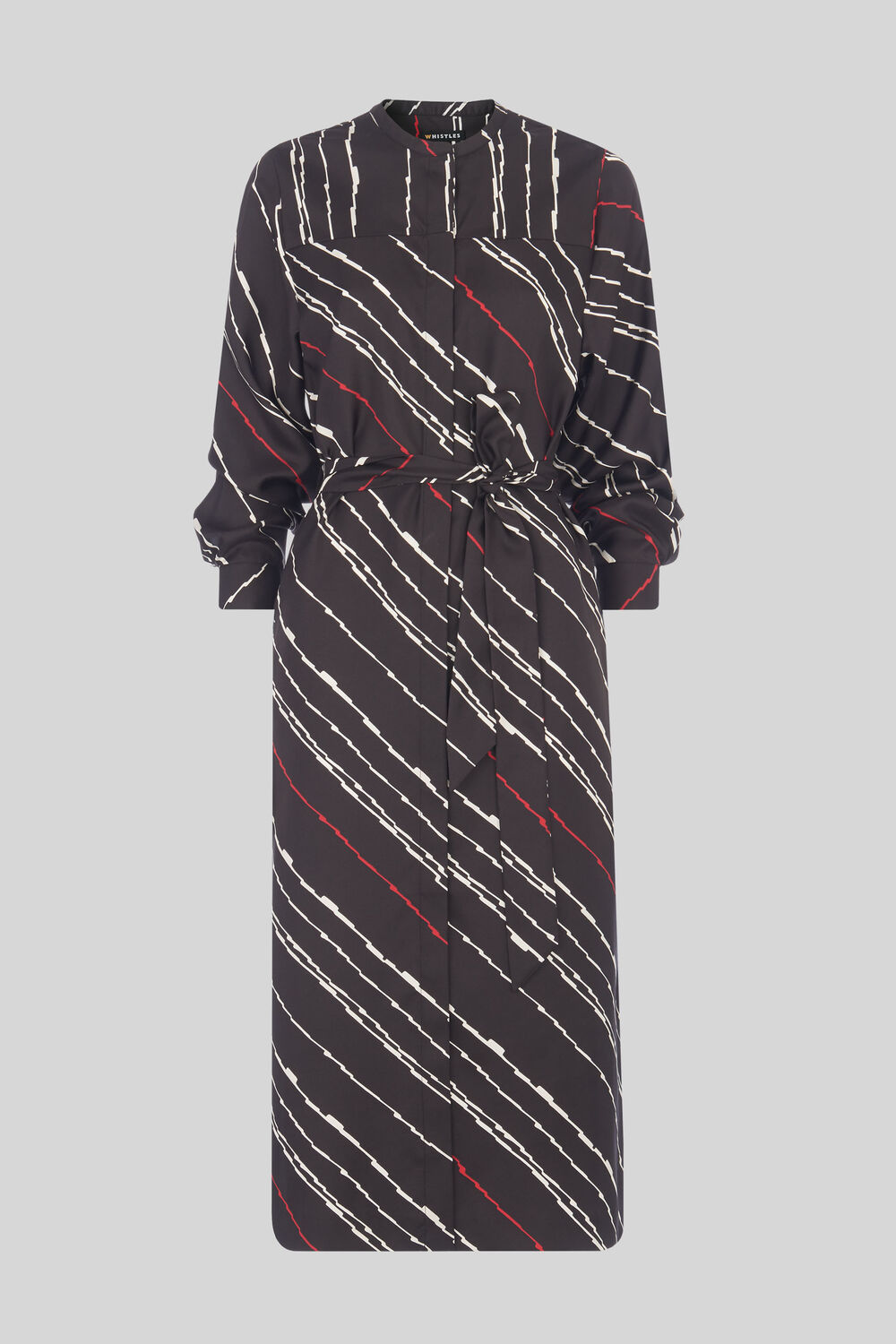 Lightning Print Silk Dress Multicolour