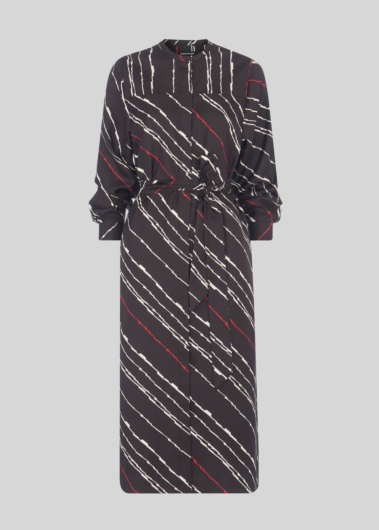 Lightning Print Silk Dress Multicolour