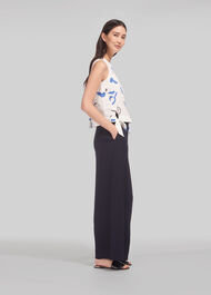 Wide Leg Pocket Trouser Navy