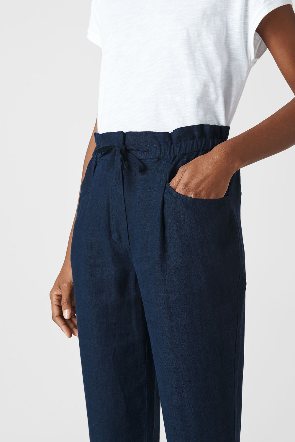 Leanora Linen Trouser Navy