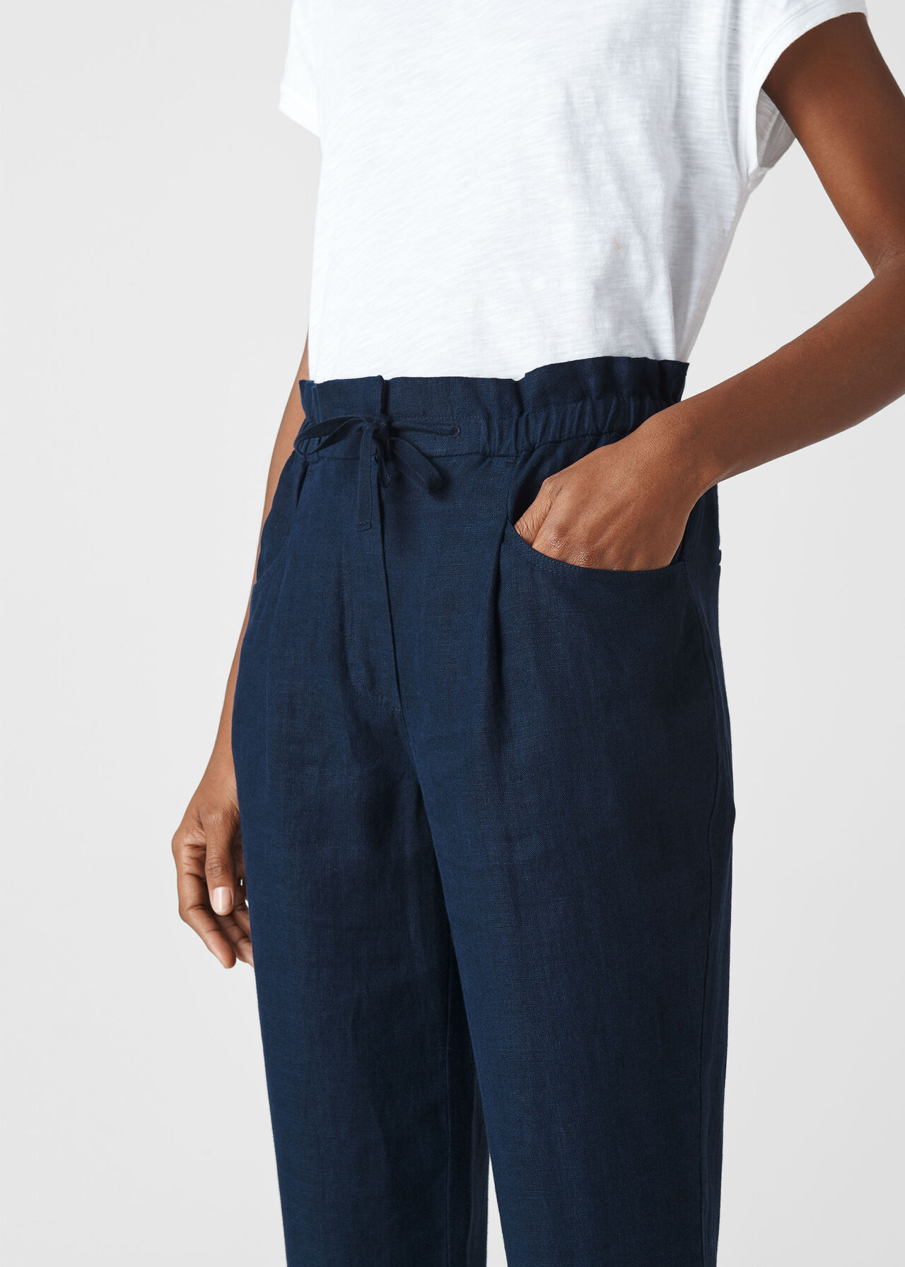 Leanora Linen Trouser Navy