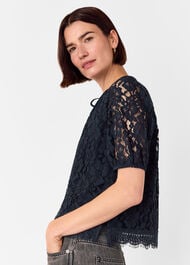 Lace Tie Detail Blouse