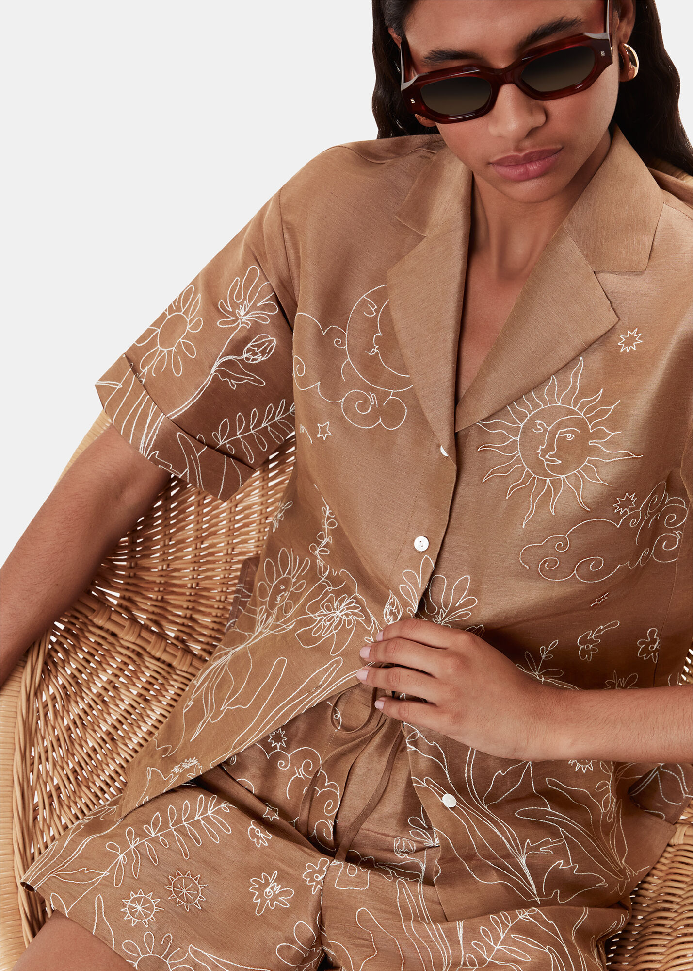 Sheeting Scribble Shirt(LADIES)