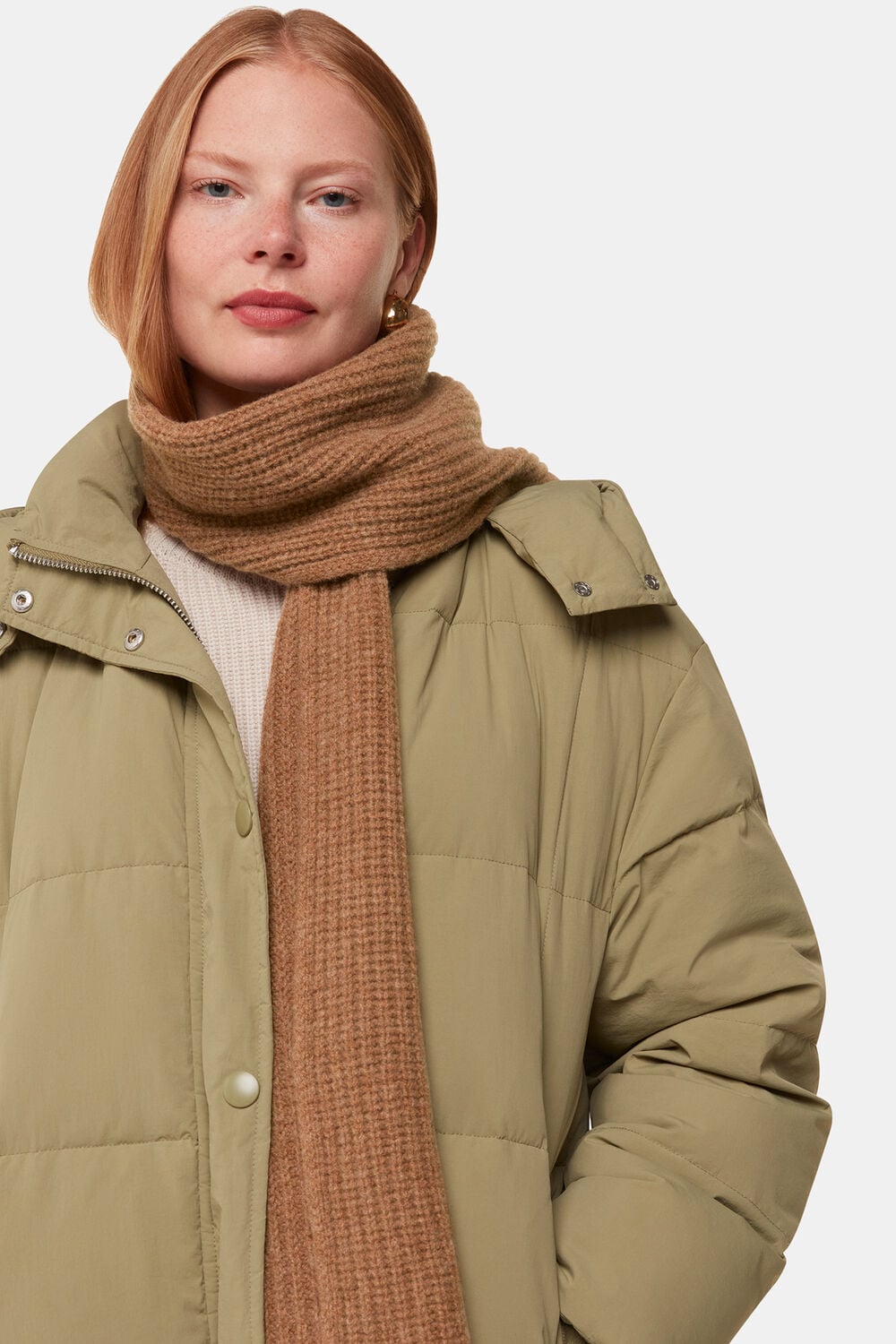 Camel Lambswool Scarf