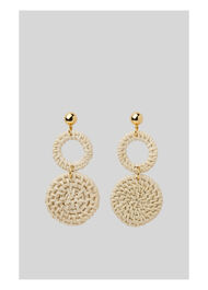 Statement Straw Weave Earring