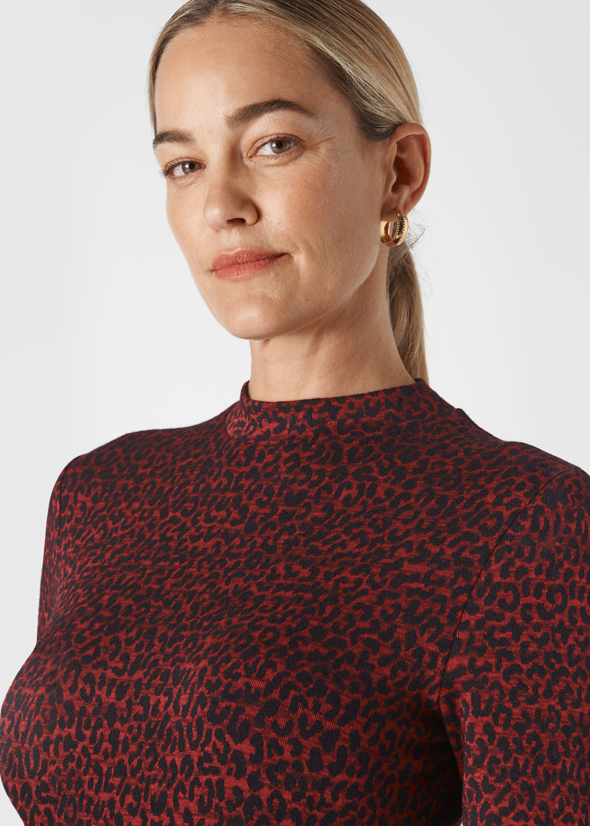 Whistles animal deals jersey dress