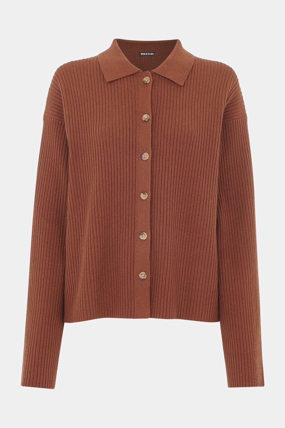 Rib Collar Cardigan