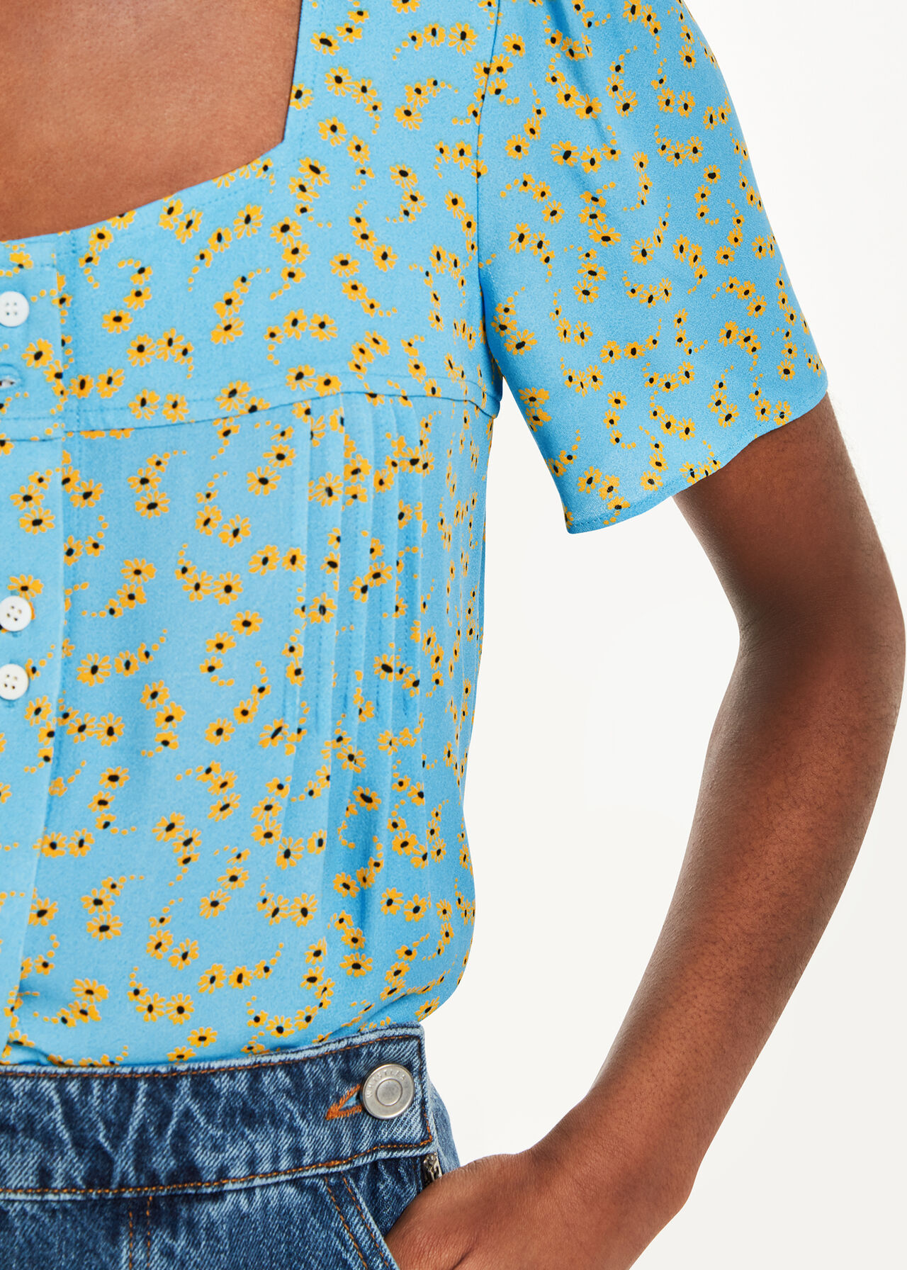 Floral Crescent Top