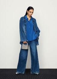 Flare Sleeve Denim Jacket