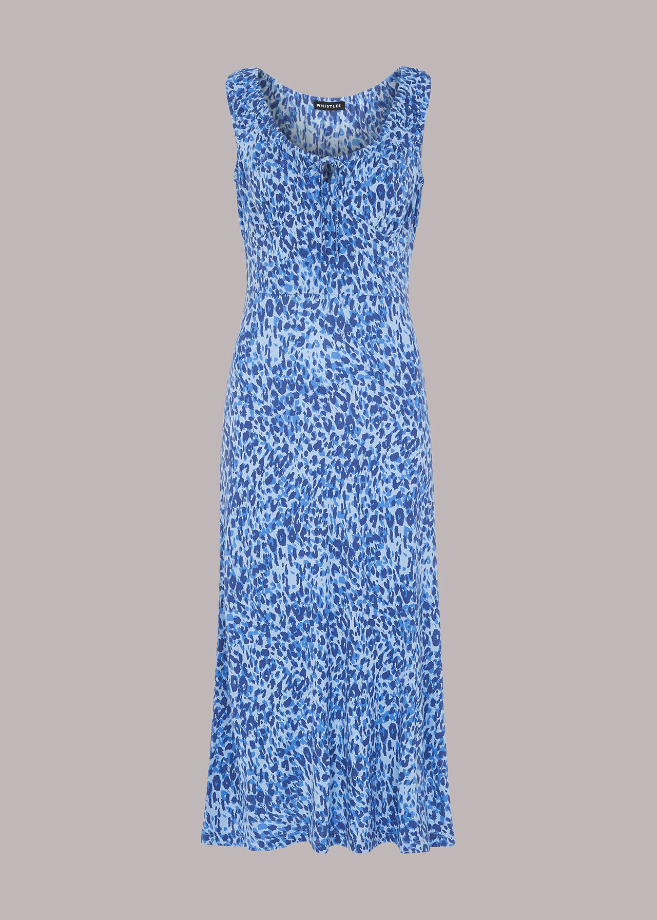 Blue/Multi Summer Cheetah Jersey Dress | WHISTLES