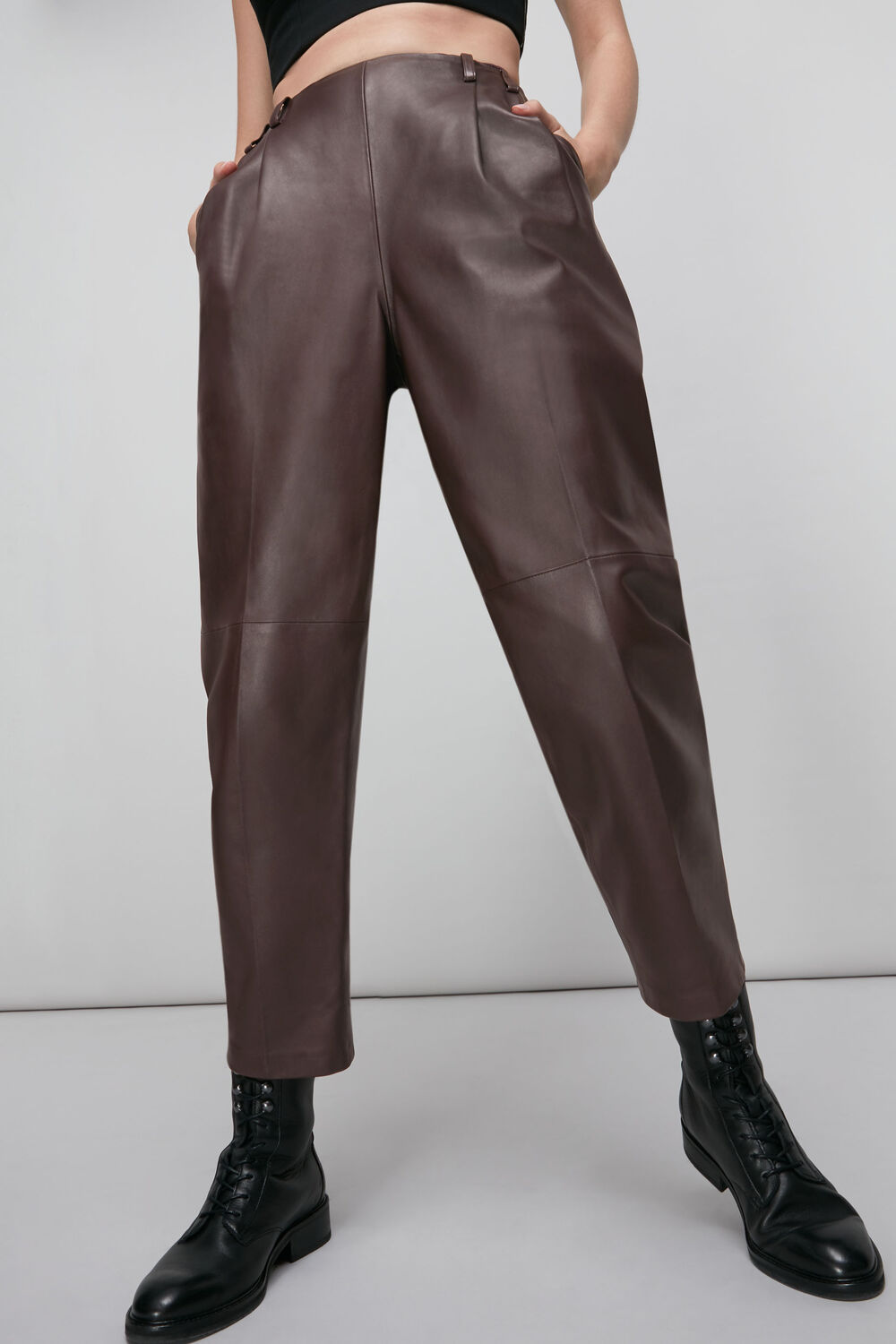 Leather Tapered Trouser