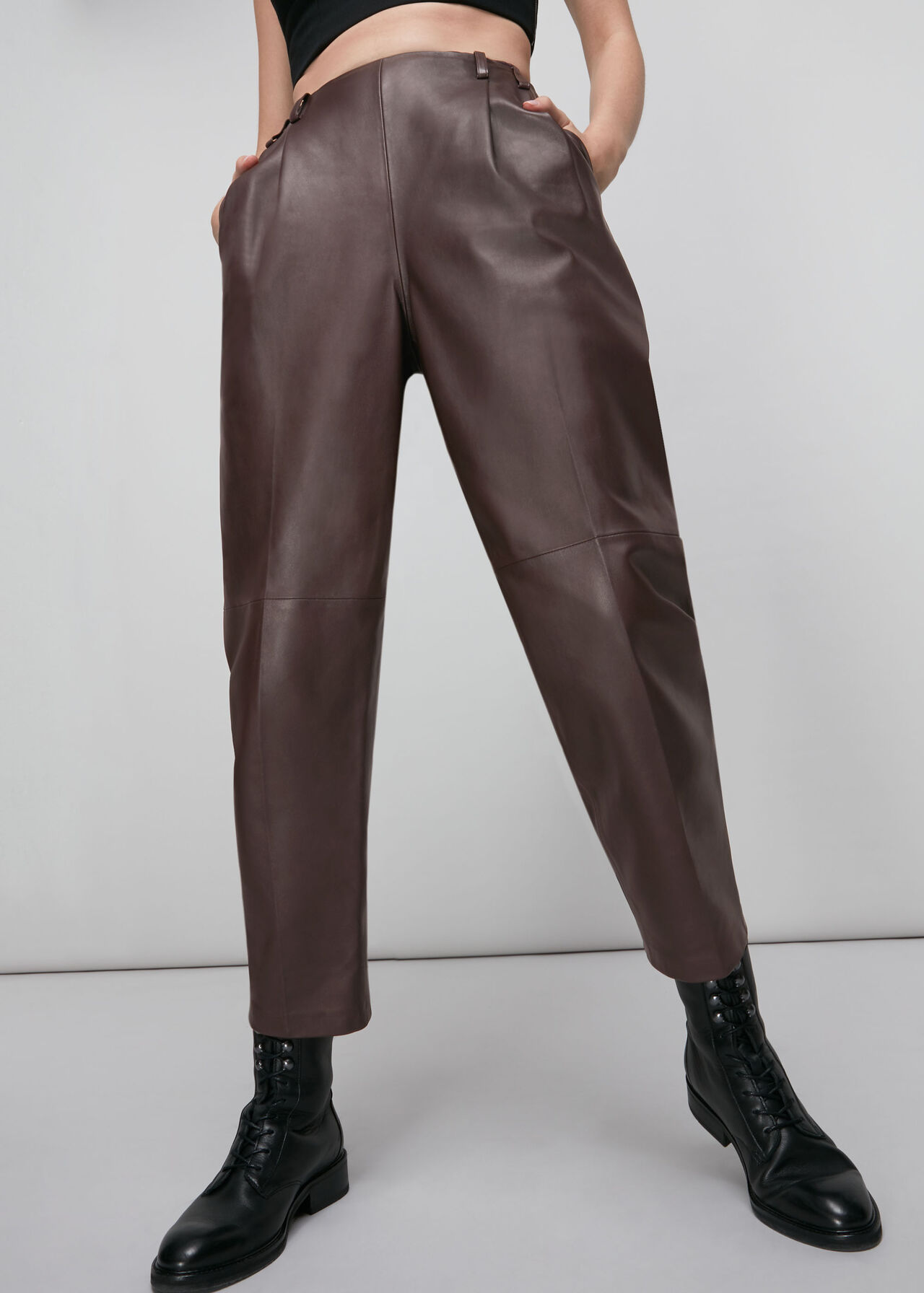 Leather Tapered Trouser