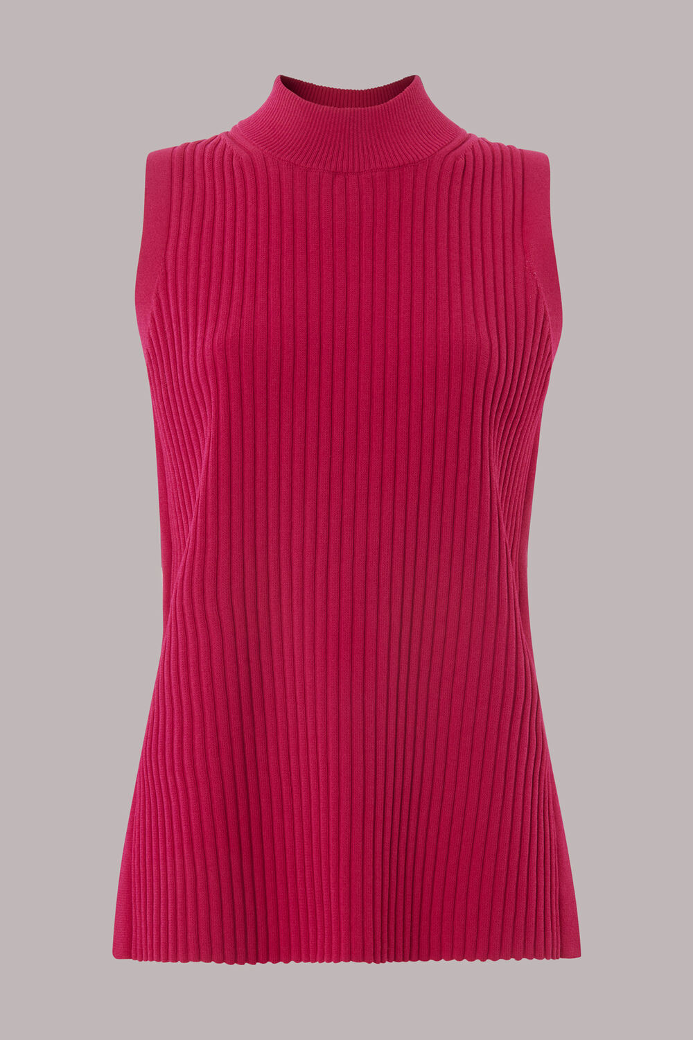 High Neck Rib Tunic